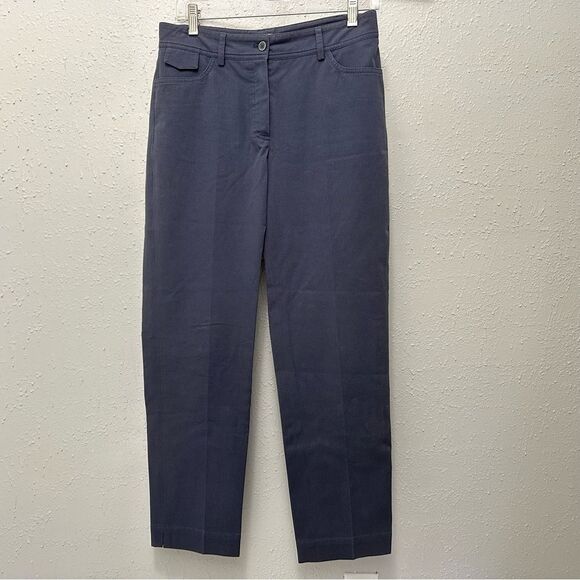 Brunello Cucinelli Pants - GUNEX for Brunello Cucinelli Blue Chino Pants Sz 6 Cotton Office Preppy Casual
